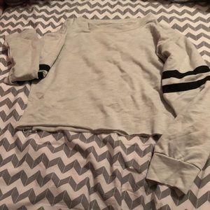 Grey cropped sweater